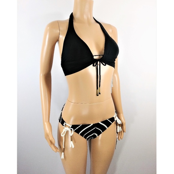 Robin Piccone Black & White 2 Pc swimsuit - Picture 1 of 5